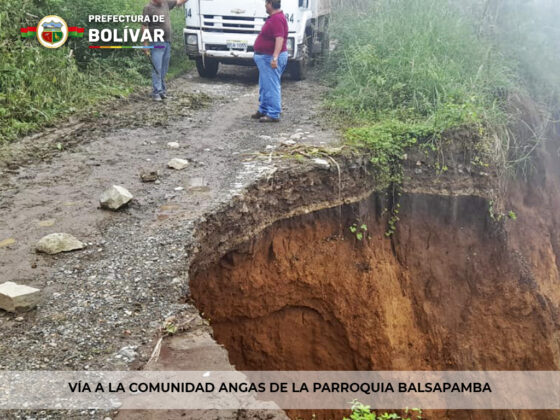 Prefectura de Bolívar, atiende emergencias en diferentes sectores de la provincia